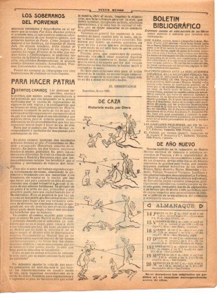 LAMINA V22802: De caza historieta muda por Otero