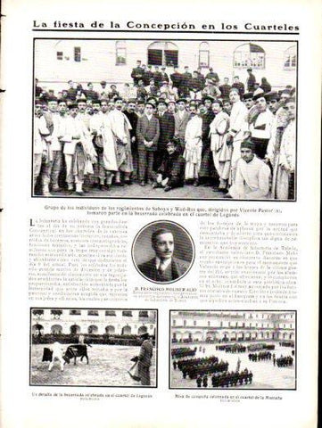LAMINA V22967: La fiesta de la Concepcion en el cuartel de Leganes