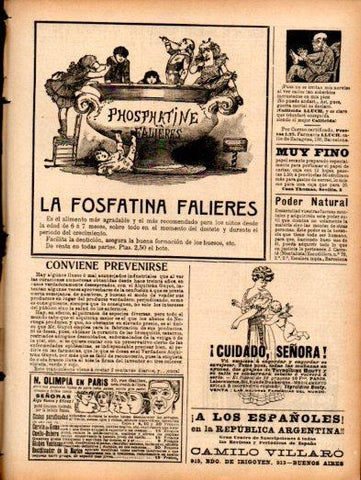 LAMINA V22956: Publicidad Fosfatina Falieres
