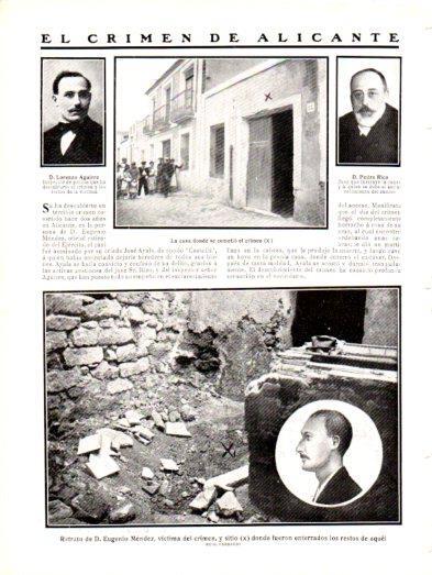 LAMINA V22950: El crimen en Alicante de Eugenio Mendez