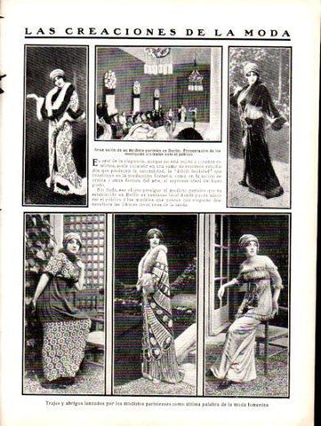 LAMINA V22946:Trajes y abrigos femeninos de modistos parisienses en Berlin