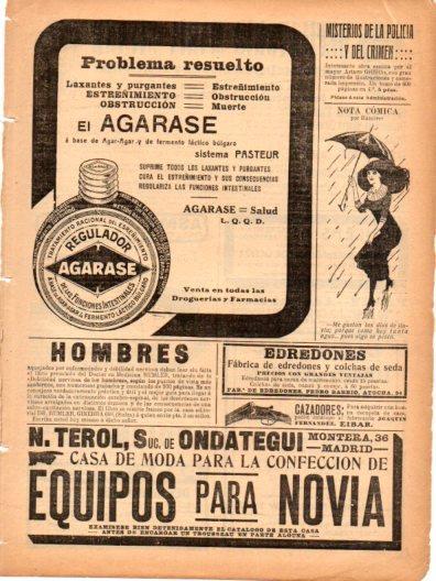 LAMINA V22999: Publicidad Agarase regulador intestinal