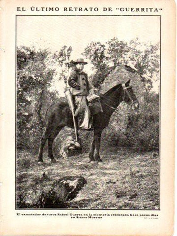 LAMINA V22997: Rafael Guerra Guerrita en Sierra Morena 
