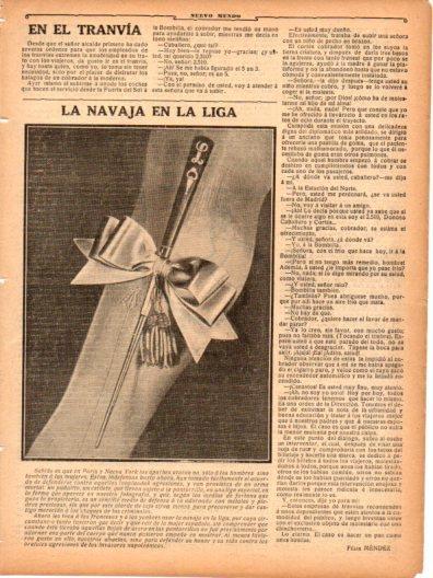 LAMINA V22992: Ilustracion la navaja en la liga
