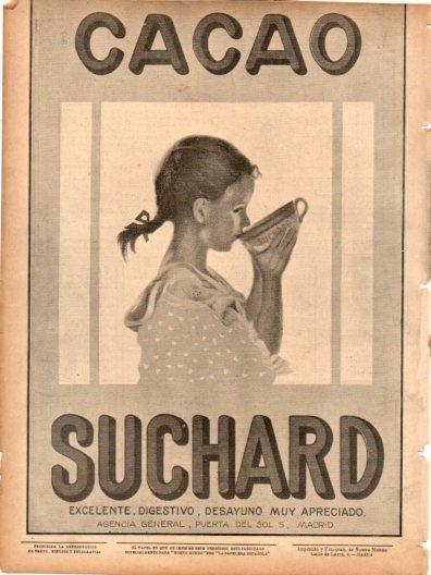 LAMINA V22987: Publicidad contraportada Cacao Suchard