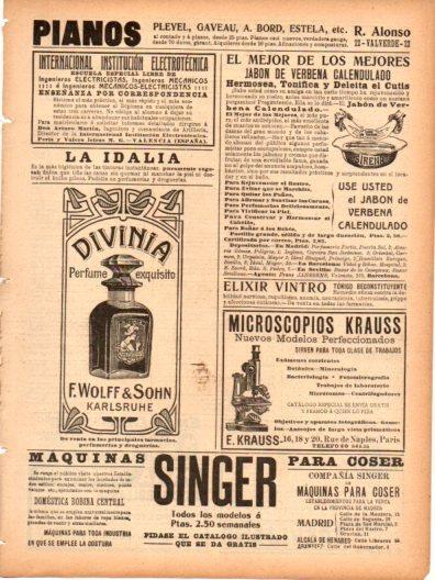 LAMINA V22986: Publicidad Jabon de Vervena Calendulado