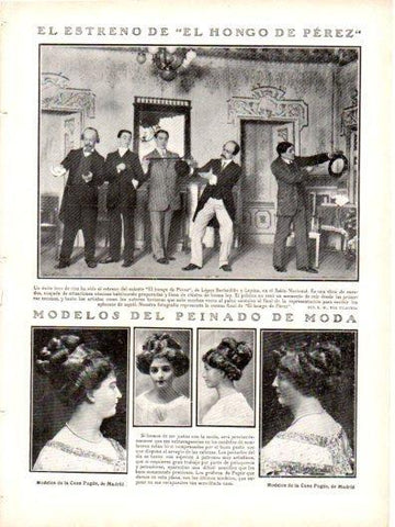 LAMINA V22981: Modelos de peinado de la Casa Pages de Madrid
