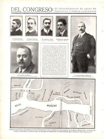 LAMINA V22976: El abastecimiento de aguas a Barcelona