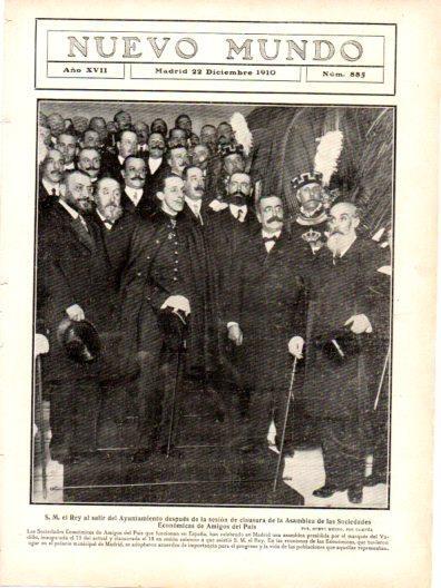 LAMINA V22975: Alfonso XIII saliendo del ayuntamiento de Madrid
