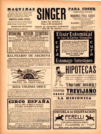 LAMINA V22941: Publicidad escuela de equitacion Perelli