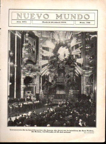 LAMINA V22898: Beatificacion de Juana de Arco en la basilica de San Pedro