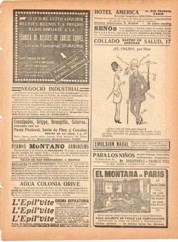 LAMINA V22895: Publicidad Fabrica de relojes de Carlos Coppel