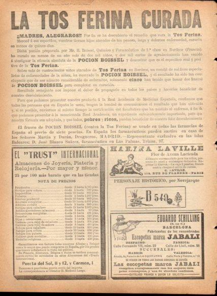 LAMINA V22893: Publicidad Eduardo Schilling escopetas Jabali
