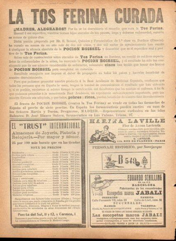 LAMINA V22893: Publicidad Eduardo Schilling escopetas Jabali