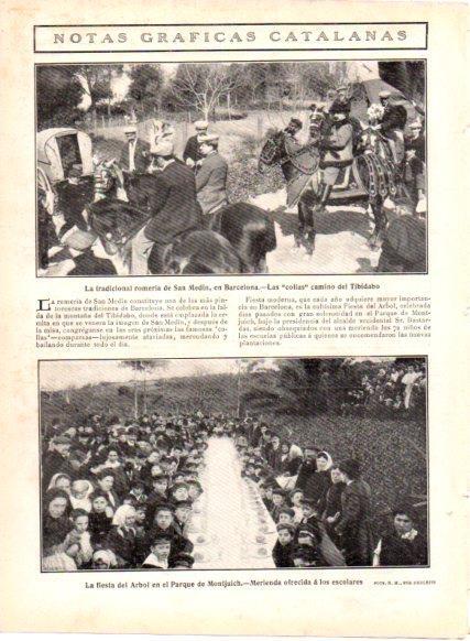 LAMINA V22891: La fiesta del Arbol en el Parque de Montjuich de Barcelona