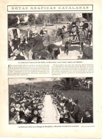 LAMINA V22891: La fiesta del Arbol en el Parque de Montjuich de Barcelona