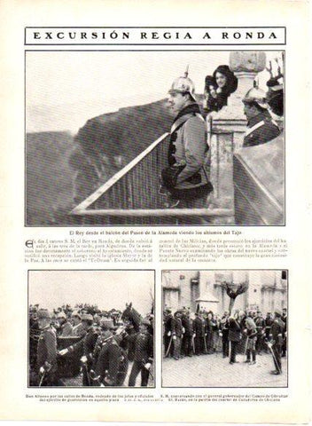LAMINA V22889: Alfonso XIII en Ronda
