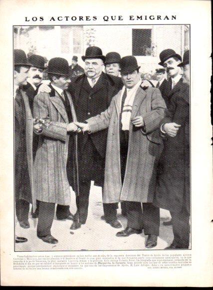 LAMINA V22888: Luis Arregui y los actores Carreras y Moncayo