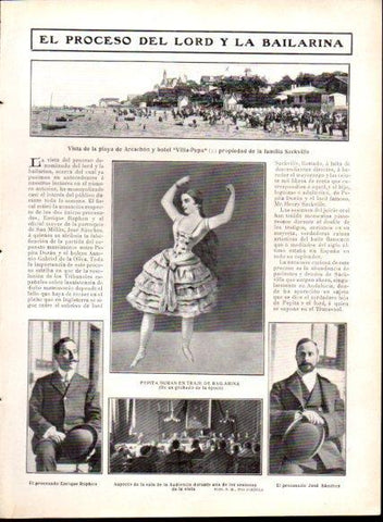 LAMINA V22887: Vista de la playa de Arcachon y hotel Villa-Pepa