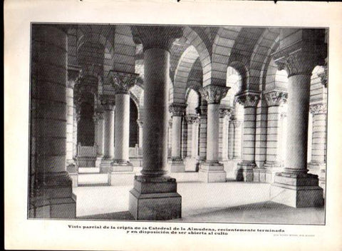LAMINA V22885: Cripta de la catedral de La Almudena