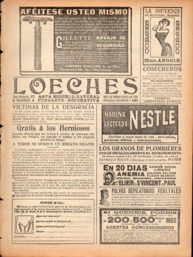 LAMINA V22927: Publicidad Gillette navaja de seguridad
