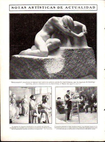 LAMINA V22921: Escultura Desconsuelo por Jose Llimona