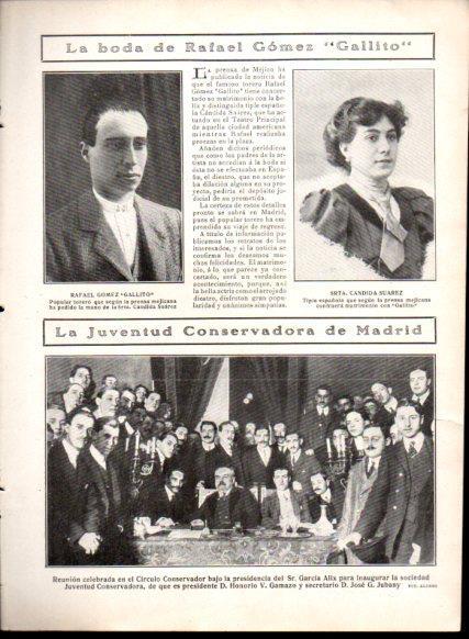 LAMINA V22759: La boda de Rafael Gomez Gallito
