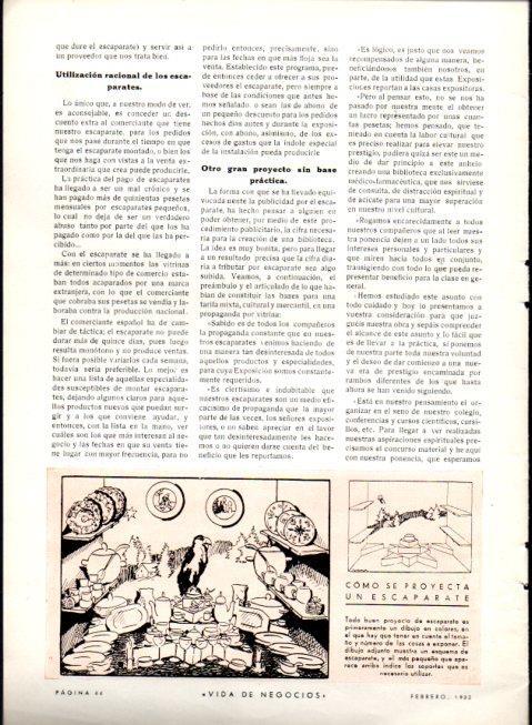 LAMINA V22603: Ilustracion como se proyecta un escaparate