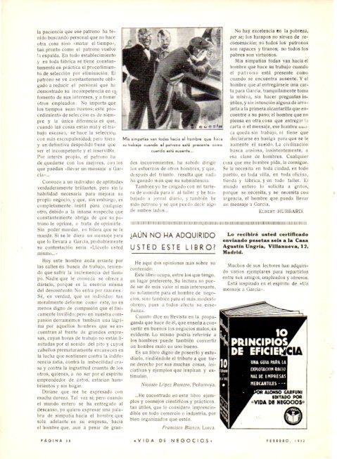 LAMINA V22601: Publicidad 10 principios de Eficiencia