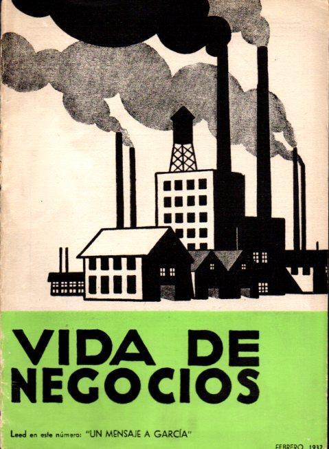 LAMINA V22596: Portada revista Vida de Negocios de febrero de 1932