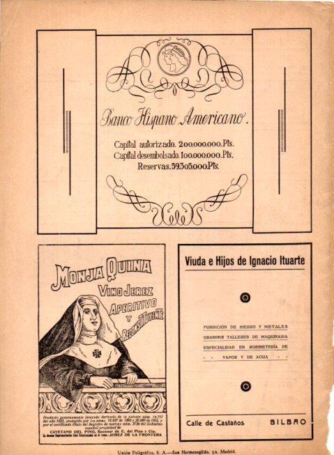 LAMINA V22595: Publicidad Monja Quina vino jerez