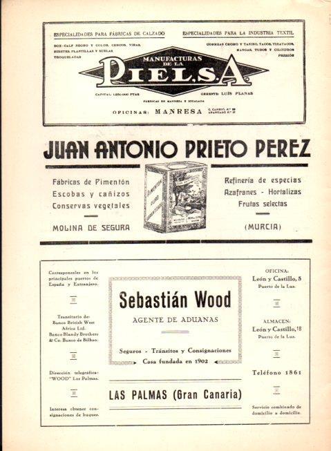 LAMINA V22594: Publicidad Antonio Prieto Perez