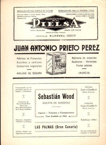 LAMINA V22594: Publicidad Antonio Prieto Perez