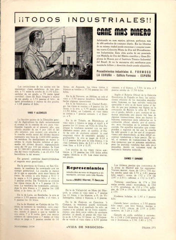 LAMINA V22592: Publicidad Procedimientos Industriales A. Formoso