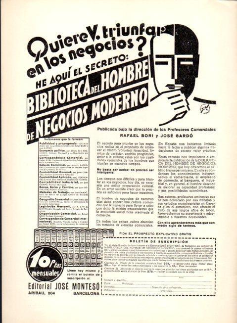 LAMINA V22588: Publicidad Biblioteca del hombre de negocios moderno