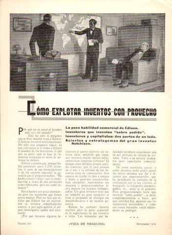 LAMINA V22587: Ilustracion como explotar inventos con provecho