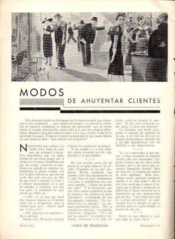 LAMINA V22585: Ilustracion como ahuyentar clientes
