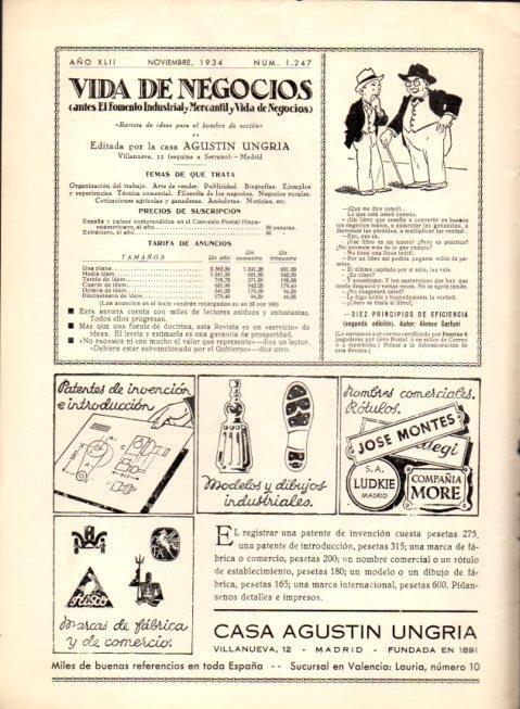 LAMINA V22583: Publicidad Casa Agustin Ungria