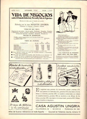 LAMINA V22583: Publicidad Casa Agustin Ungria