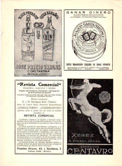 LAMINA V22579: Publicidad aperitivo Centauro y Anis Pierrot