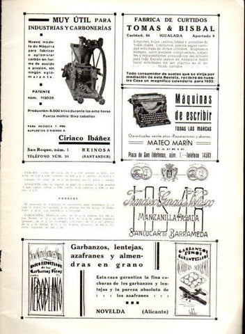 LAMINA V22608: Publicidad fabrica de curtidos Tomas & Bisbal