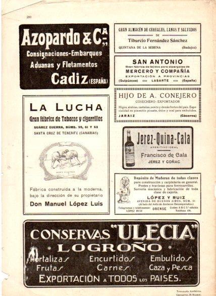 LAMINA V22625: Publicidad La Lucha fabrica de tabacos
