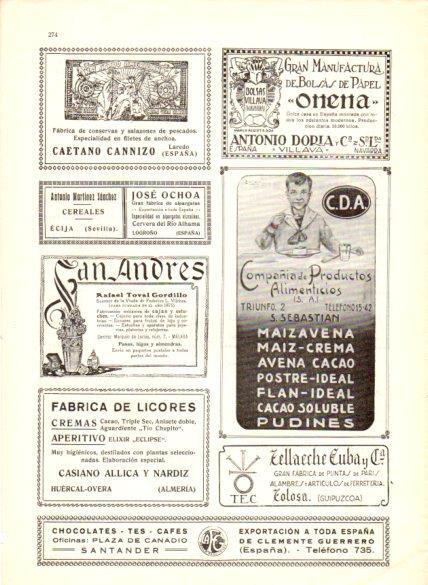 LAMINA V22622: Publicidad Compañía de Productos Alimenticios, S. A.