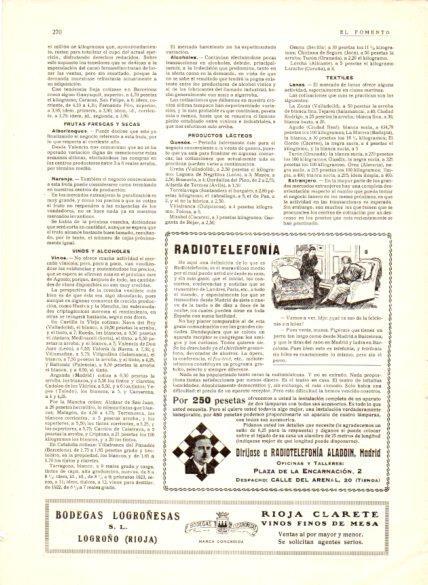 LAMINA V22620: Publicidad Radiotelefonia Alladin