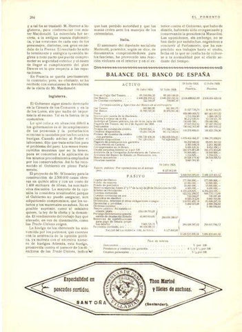 LAMINA V22617: Publicidad Conservas de Pescado Villarias