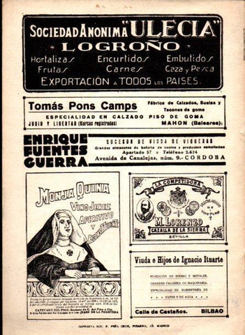 LAMINA V22611: Publicidad La Competidora Cazalla de la Sierra
