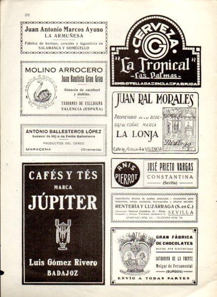LAMINA V22621: Publicidad cafes y tes Jupiter