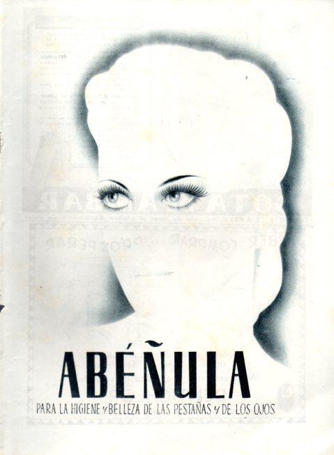 LAMINA V22531: Publicidad Abeñula belleza de las pestañas