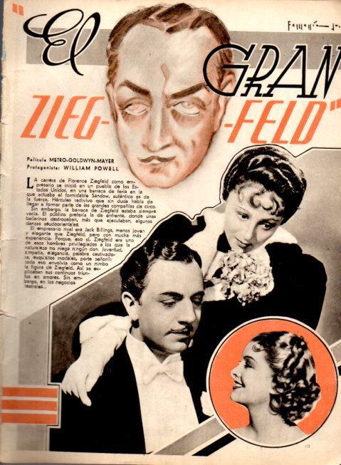 LAMINA V22558: William Powell y Myrna Loy en El gran Ziegfeld