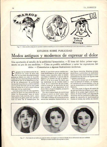 LAMINA V22636: Ilustraciones que expresan dolor